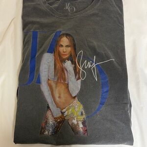 Jennifer Lopez Charcoal Graphic Tee